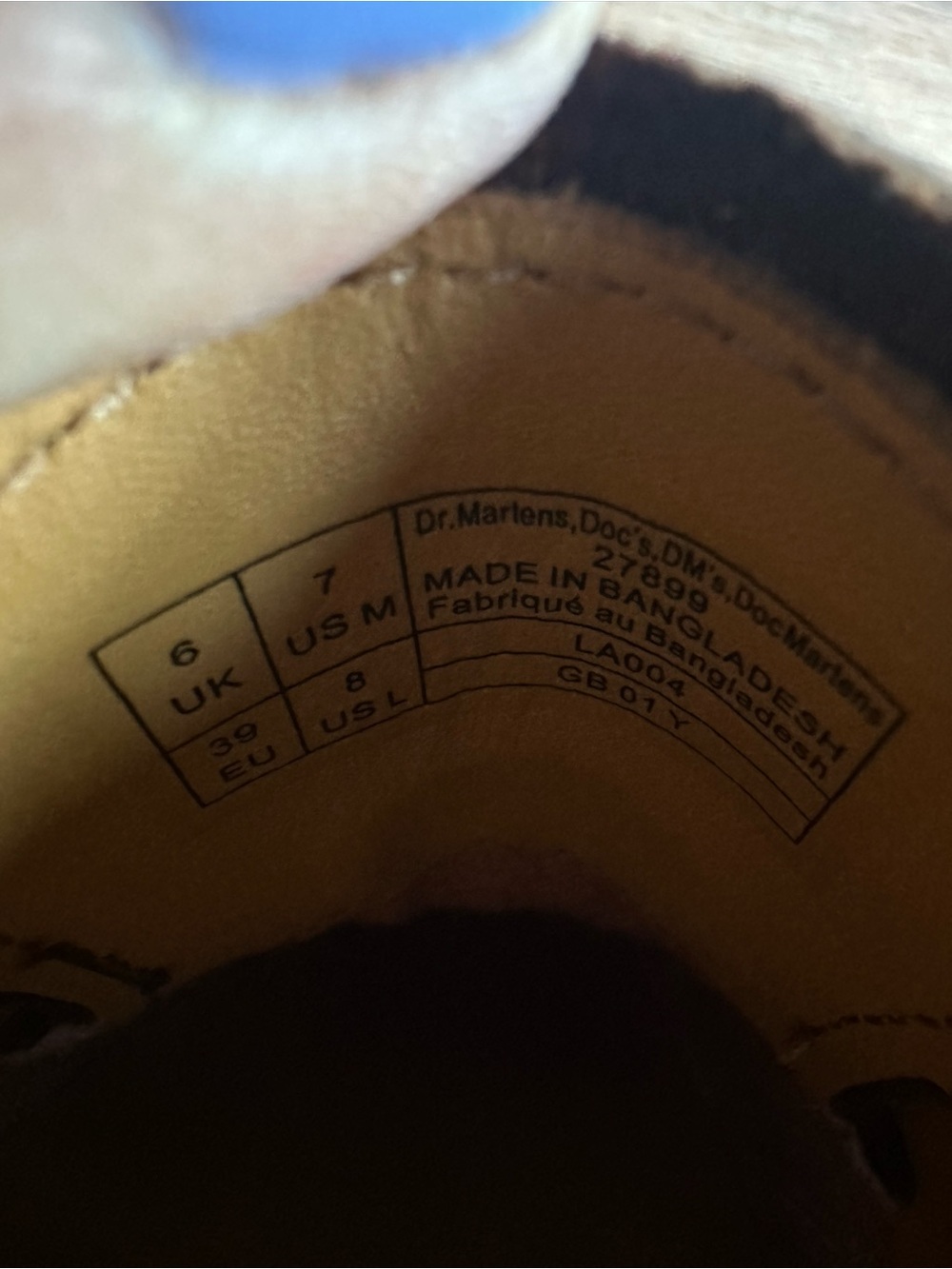 Dr. Martens 1461 Oxford Brown Leather Lace-Up Shoes with Yellow Stitching - Picture 4 of 8